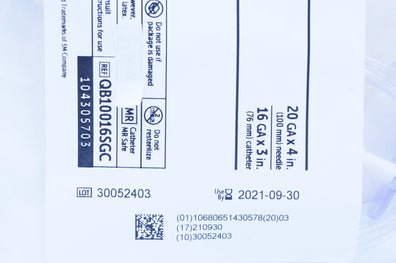 Halyard QB10016SGC ON-Q Pain Relief System Over-The-Ndle Cath. Set 16Ga x 3in.